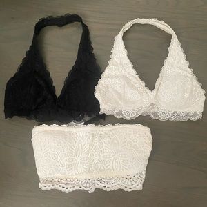 3 Gilly Hicks Bralette Bras